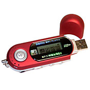 estilo usb mp3 player com tela de lcd (1GB, vermelho)