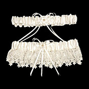 2-Piece Satin With Ribbons Wedding Garters