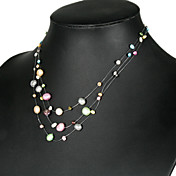 Elegant Multi-color Pearl Necklace