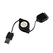 intrekbare usb data + laadkabel voor alle iPod / iPhone 2G/3G