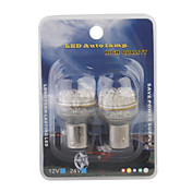 1157 18-bombilla LED de luz blanca para coche señal de giro y luces de freno (2-pack, 12v)