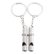 inox portachiavi amanti (fischi / set di 2 pezzi)