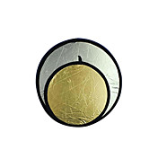 43 "110cm de oro / plata, 2 en 1 disco reflector plegable (cca299)