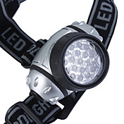 4-Mode lampe frontale en plastique avec 19-LED (3xAAA)