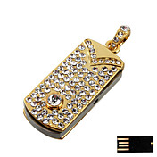 Luxurious Cube-type Jewelry USB Flash Drive - Optional Memory From 2GB to 16GB (SMQ4753)