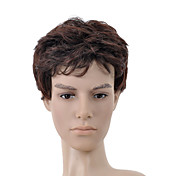 capless courte perruque brune foncée cheveux bouclés (0463-6.13-296)