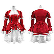 rød Lolita Cosplay kostyme