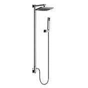 Contemporary Shower Faucet with 8 inch Shower Head + Hand Shower