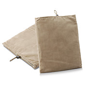 caja de la bolsa de tela suave protector para 1/2/3/4 ipad y otros (marrón)