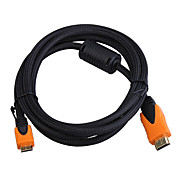 chapado en oro 1080p HDMI v1.3 macho a mini HDMI macho cable de conexión blindado (1,8 m de longitud)