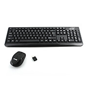 2.4ghz 10 metros teclado inalámbrico y el ratón con el receptor-cómodo-wearproof-plug and play (smq5847)