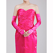Satin Fingerless Opera Length Party/ Evening Gloves