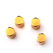 valves de pneus de luxe caps / tiges - or (4 pièces par paquet)