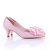 Sheepskin Upper Low Heel Closed-toes With Satin Bowknot Fashion Shoes.More Colors Available