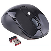 Wireless Optical Mouse + 2.4GHz USB Receiver (Black)