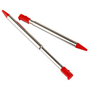 paire de métal tactile stylet pour 3ds (rouge)