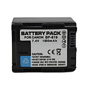 bp-819 compatible 7,4 V 1500mAh accu voor Canon HF10 en nog veel meer