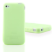 Светящийся силиконовый чехол для iphone 4 - зеленый