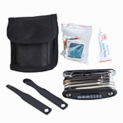 fiets reparatie tool + bandenreparatieset + nylon opbergzakje