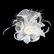 splendida lino / tulle con piume / wedding rhinestone copricapo da sposa (più colori)