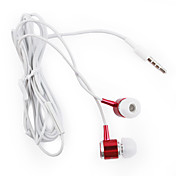 1.2M Metal Earphone Remote + Microphone for All Models-Red