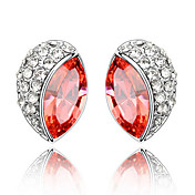 Fashion Crystal Cardamun-shape Earrings