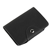 Elegant Leather Business Card Case (Black)