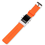 bracciale morbido colorato orologio led - arancio
