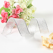 5/8 Inch Metallic Silvery Ribbon