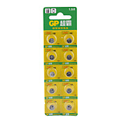 192 bis LR41 1.5v ad alta capacità pulsante batterie alcaline (10-pack)