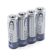 bty 2500mAh NH-AA HR6 batería recargable (4-pack)