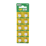 LR44 A76 1.5v ad alta capacità pulsante batterie alcaline (10-pack)