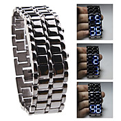 cobra - unisex blau führte gesichtslosen Armbanduhr (schwarz)