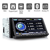 7 tommers 2 DIN bil DVD spiller support ipod pip avtagbart panel