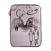 12 "scène de rue de conception Laptop Sleeve protège cas