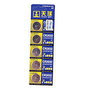 tianqiu 3v litio crcr 2032, 5pcs