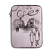 14 "scène de rue de conception Laptop Sleeve protège cas