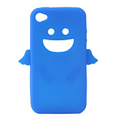 angelo di protezione in gel di silice per caso iphone4 - blu