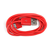 Cavo colorato di ricarica e sincronizzazione dati per iPad e iPhone, lunghezza 100 cm - Rosso