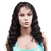 Lace Front With Adjustable Strap At Back Deep Wave 16" Indian Remy Lace Wig 26 Colors To Choose