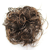 sintética moda marrom peruca curly wrap