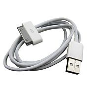 Premium Oplaad-/Synckabel Voor iPad/iPhone/iPod  (1m, wit)