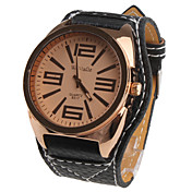 analógicas de la mujer relojes de pulsera de cuarzo (negro)