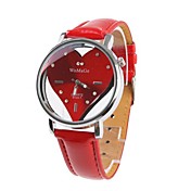 Sweet Heart Armbanduhr für Frauen mit Roten Zifferblatt