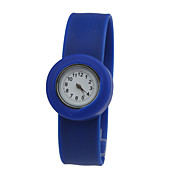 impermeable cinta de cuarzo de los niños reloj pulsera con la banda azul