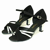 Velvet/ Leatherette Upper Dance Shoes Ballroom Latin Shoes for Women More Colors
