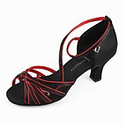 satinato superiore lacci scarpe da ballo scarpe da ballo latino per le donne