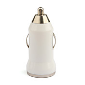 Mini USB chargeur de voiture - blanc