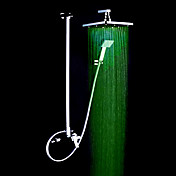 zeitgenössische verchromt Farbwechsel LED Dusche Wasserhahn mit 8-Zoll-Duschkopf Handbrause +