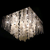 moderne krystal semi flush mount med 9 lys i kvadrat